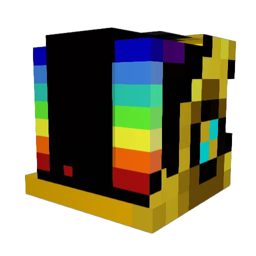 Iru_ Minecraft avatar head, 3D render