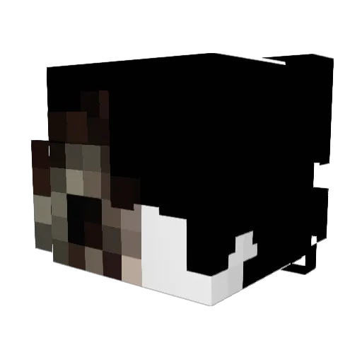 Irvinart Minecraft avatar head, 3D render