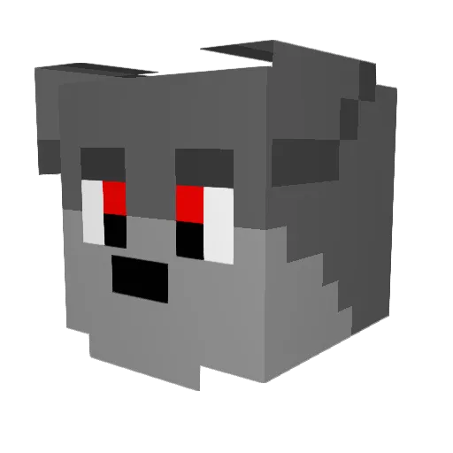 Irvycream13 Minecraft avatar head, 3D render