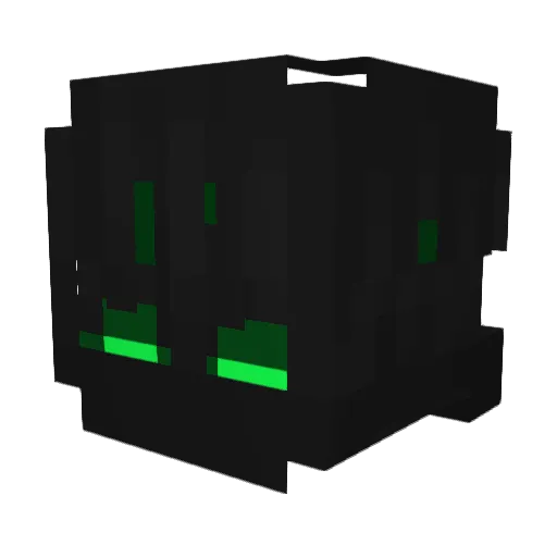 Irys109 Minecraft avatar head, 3D render