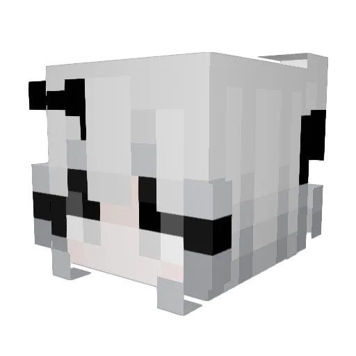 Irys__ Minecraft avatar head, 3D render