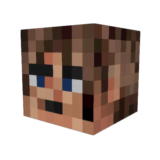 Irytismo Minecraft avatar head, 3D render