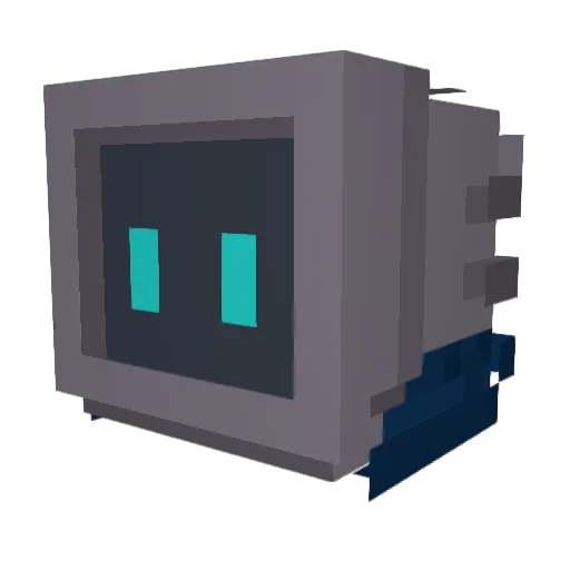 IsApollo Minecraft avatar head, 3D render