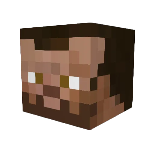 IsEasy Minecraft avatar head, 3D render