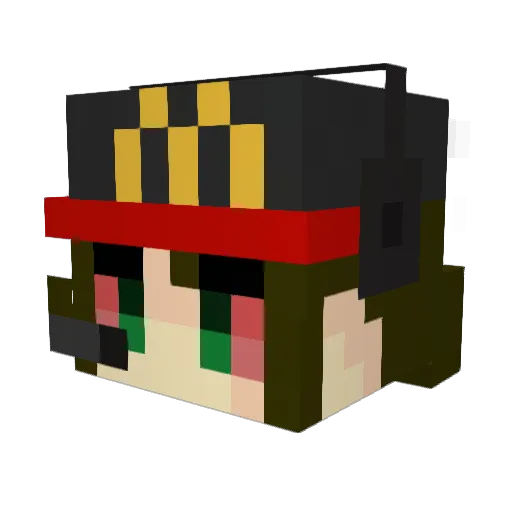 IsJustMeli111 Minecraft avatar head, 3D render