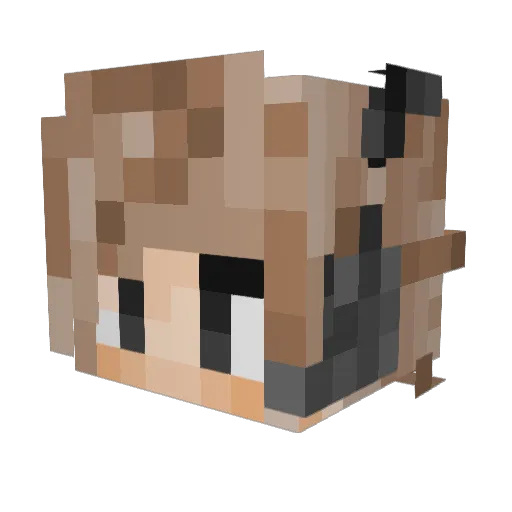 IsLanaReal Minecraft avatar head, 3D render