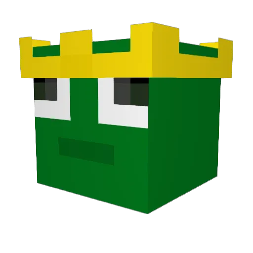IsLetuce Minecraft avatar head, 3D render