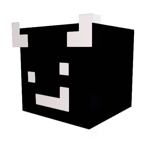 IsNotOver Minecraft avatar head, 3D render