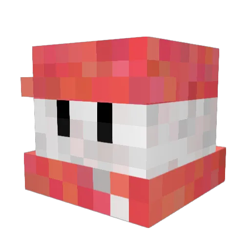 IsNullified Minecraft avatar head, 3D render