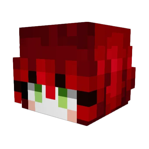 IsProblem Minecraft avatar head, 3D render