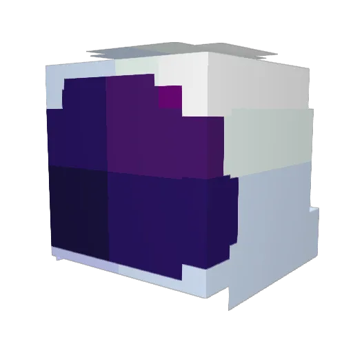IsSHARD Minecraft avatar head, 3D render