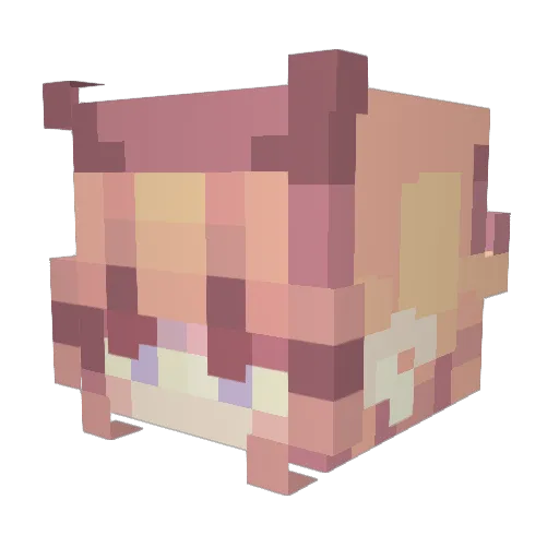 IsStatis Minecraft avatar head, 3D render
