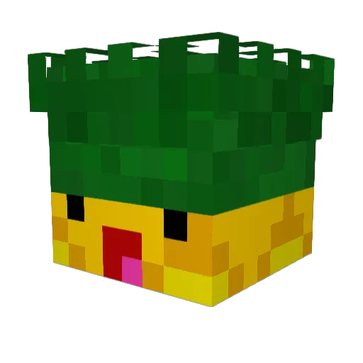 IsThatAPineapple Minecraft avatar head, 3D render