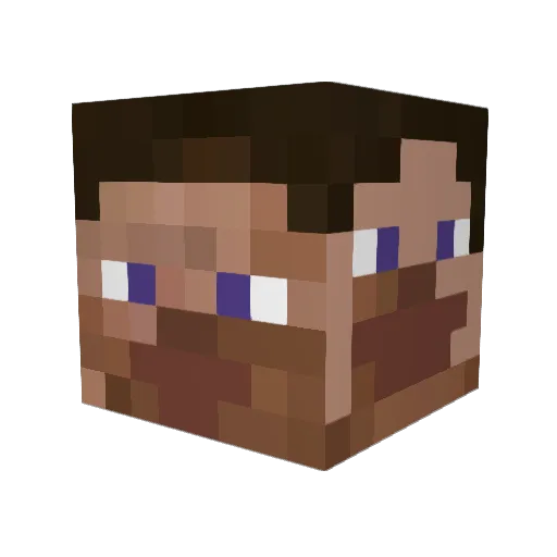 IsThisLost Minecraft avatar head, 3D render