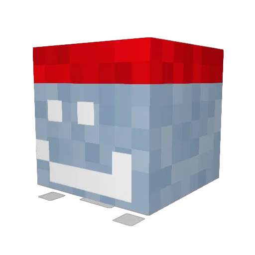IsUAreHaveGood Minecraft avatar head, 3D render