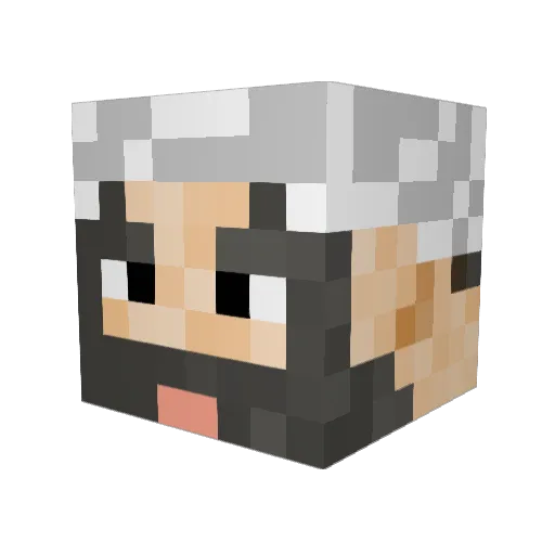 Is_Ballistic Minecraft avatar head, 3D render