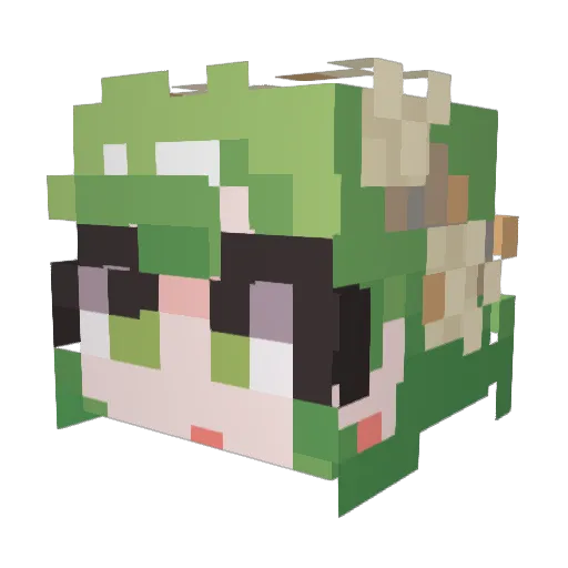 Is__maL Minecraft avatar head, 3D render