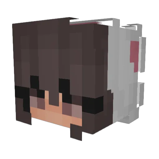 Isa010809 Minecraft avatar head, 3D render