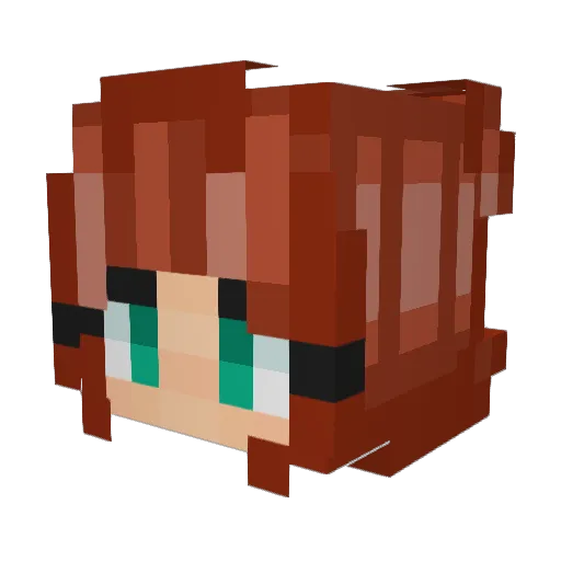 Isa149 Minecraft avatar head, 3D render