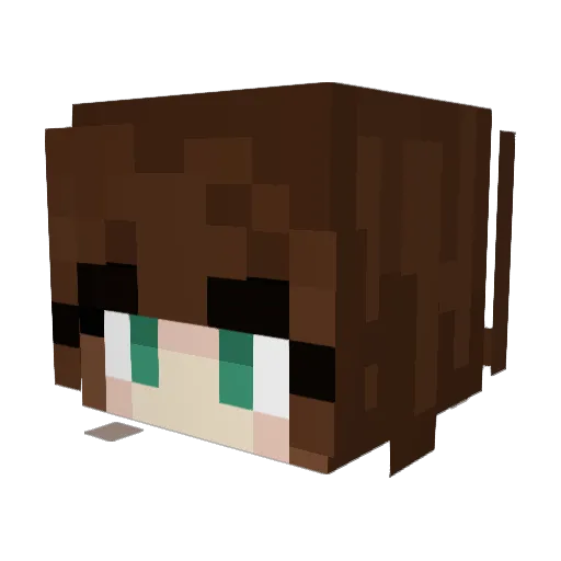 Isa6e11a Minecraft avatar head, 3D render