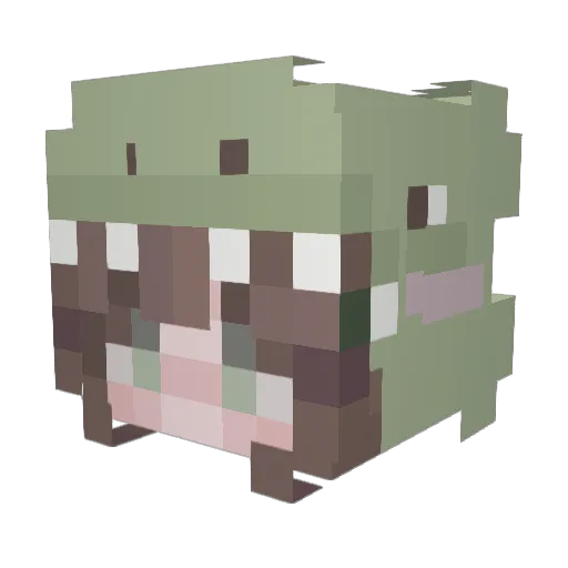 IsaMiau13 Minecraft avatar head, 3D render