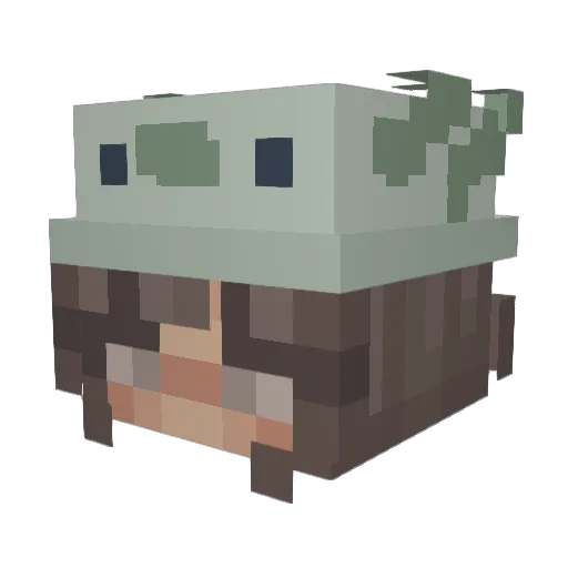 IsaYC Minecraft avatar head, 3D render