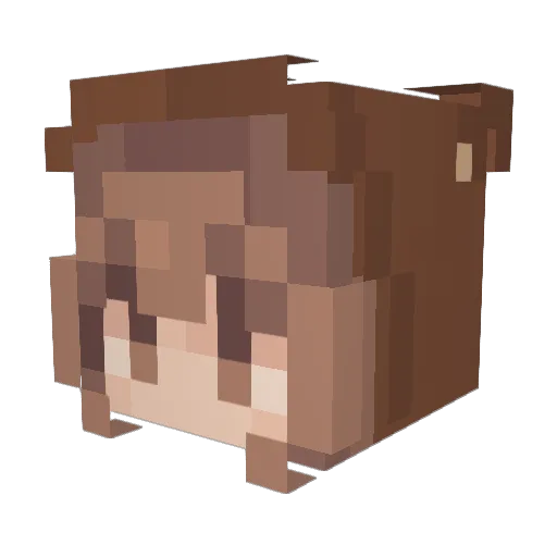 Isa_a_Bele Minecraft avatar head, 3D render