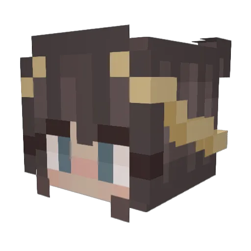 Isa_bellaaaa Minecraft avatar head, 3D render