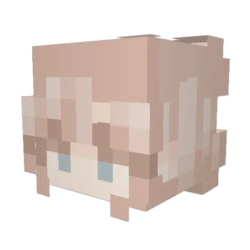 Isaaa294 Minecraft avatar head, 3D render