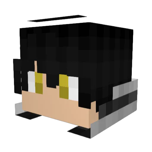 Isaac5ka Minecraft avatar head, 3D render