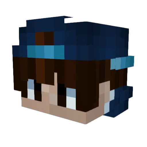 IsaacBateson Minecraft avatar head, 3D render