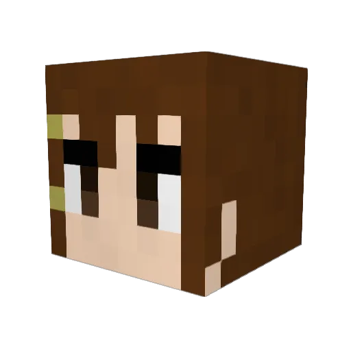 IsaacC6 Minecraft avatar head, 3D render