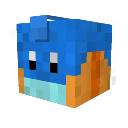 IsaacDSnutz Minecraft avatar head, 3D render