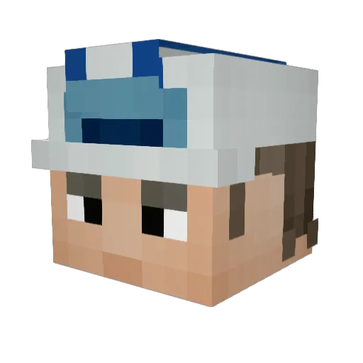 IsaacDoane Minecraft avatar head, 3D render