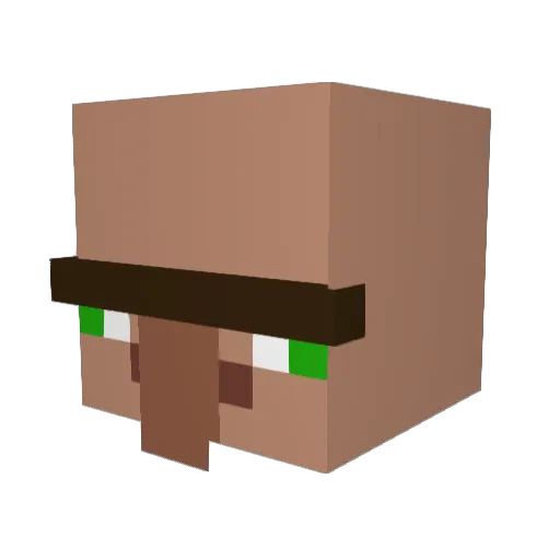 IsaacMineIt Minecraft avatar head, 3D render
