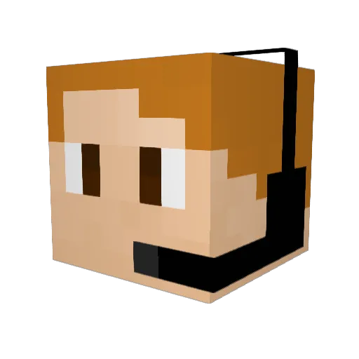 IsaacPlayz12 Minecraft avatar head, 3D render