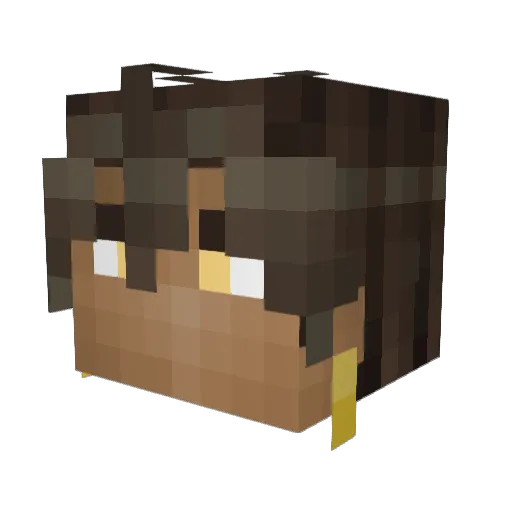 IsaacVaisberg Minecraft avatar head, 3D render