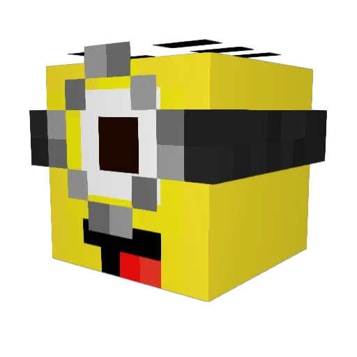 Isaac_Tam Minecraft avatar head, 3D render