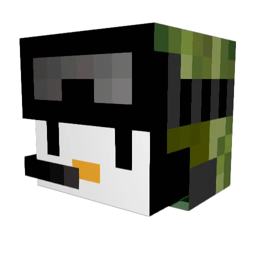 Isaacbanana Minecraft avatar head, 3D render