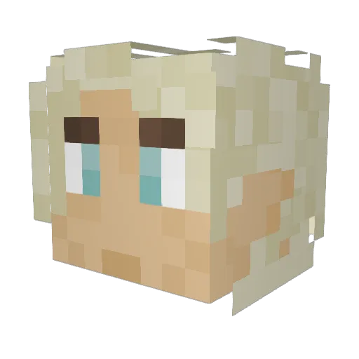Isaacfilms Minecraft avatar head, 3D render