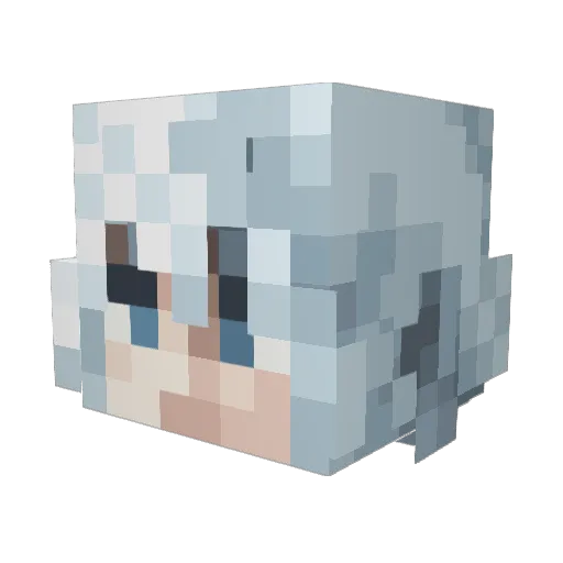 Isaacx0_0 Minecraft avatar head, 3D render