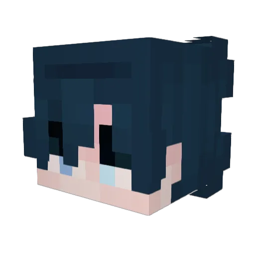 Isaaxcs Minecraft avatar head, 3D render