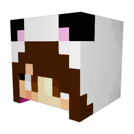 Isabaldos Minecraft avatar head, 3D render