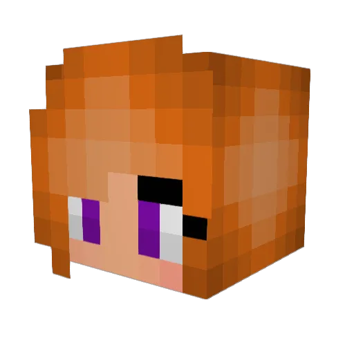 IsabeLLon Minecraft avatar head, 3D render