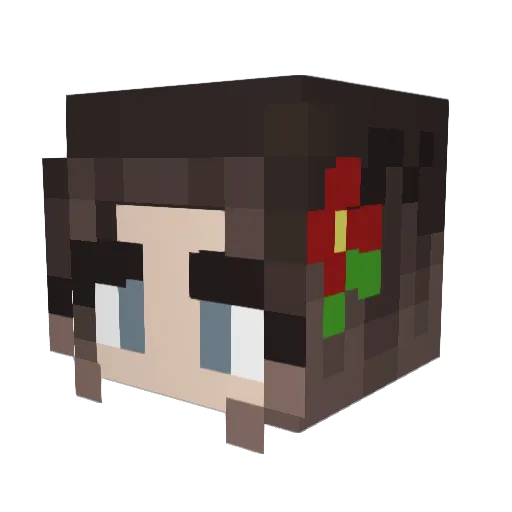Isabel0709 Minecraft avatar head, 3D render