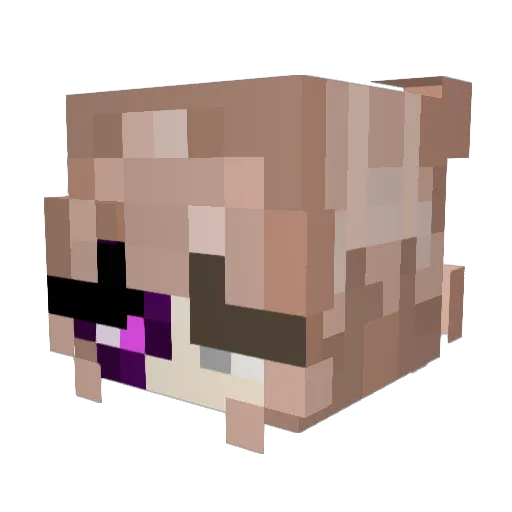 Isabel12 Minecraft avatar head, 3D render