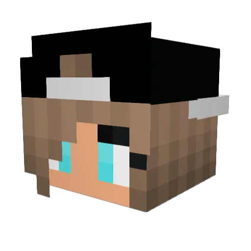 IsabelDH69 Minecraft avatar head, 3D render