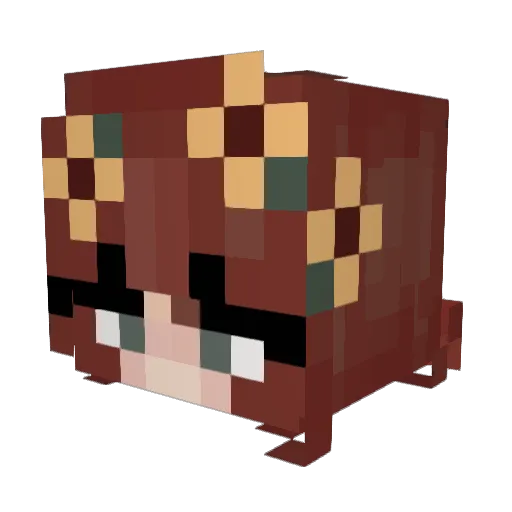 IsabelRose03 Minecraft avatar head, 3D render