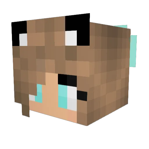 IsabelaMerced Minecraft avatar head, 3D render