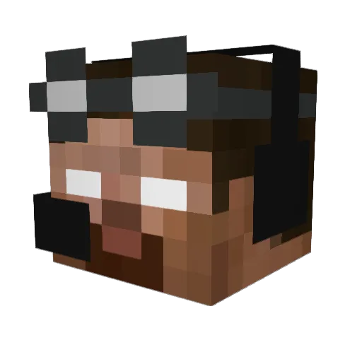Isabelgwb Minecraft avatar head, 3D render